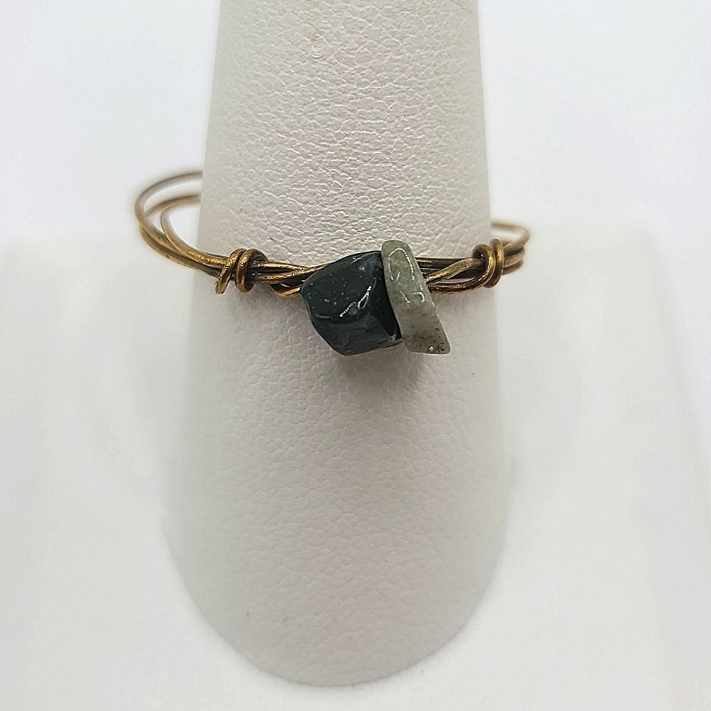 𝅺6 Boho Chic Wire Rings - Picture 5 of 11